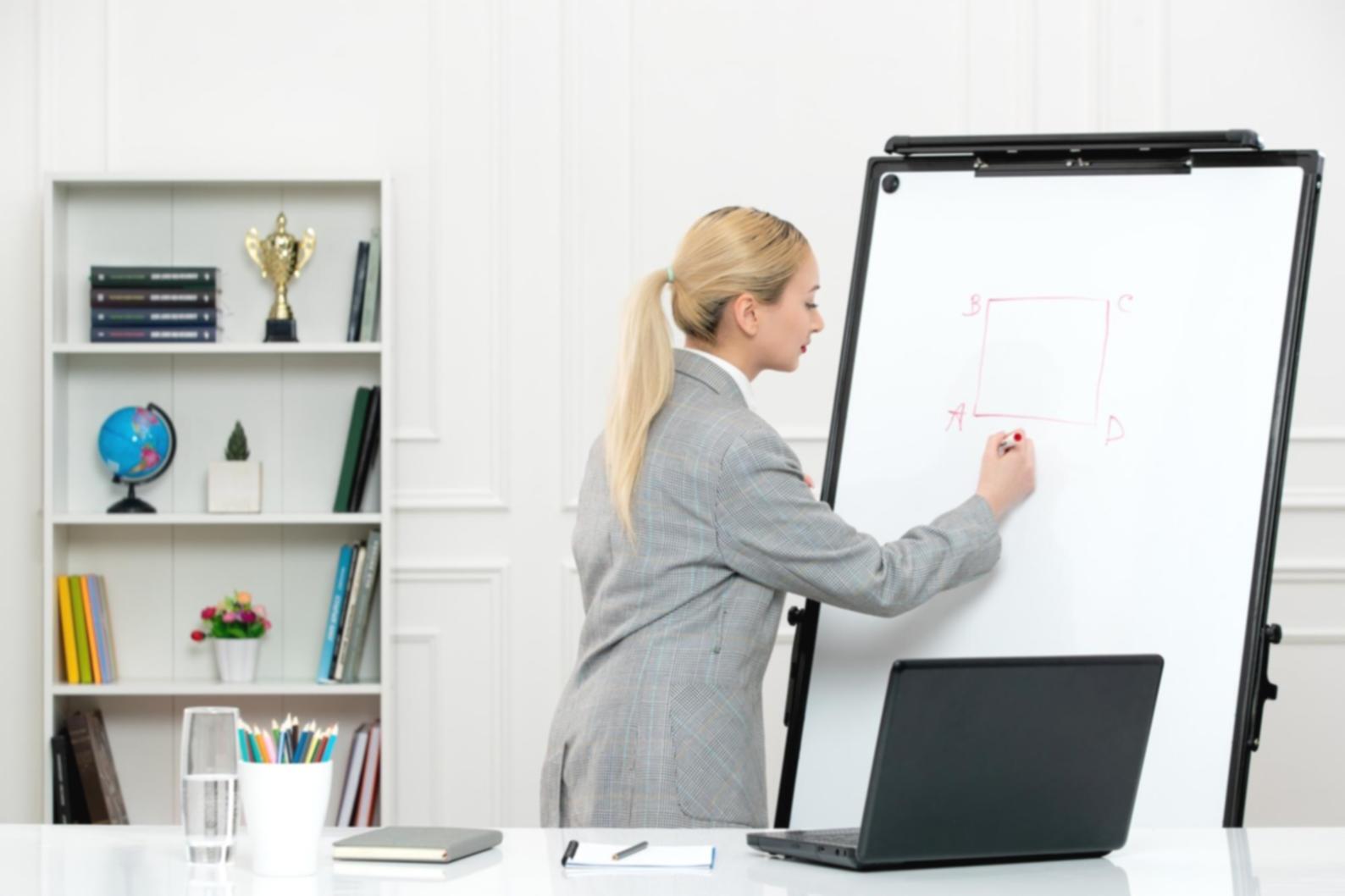 Professional workspace with financial planning materials